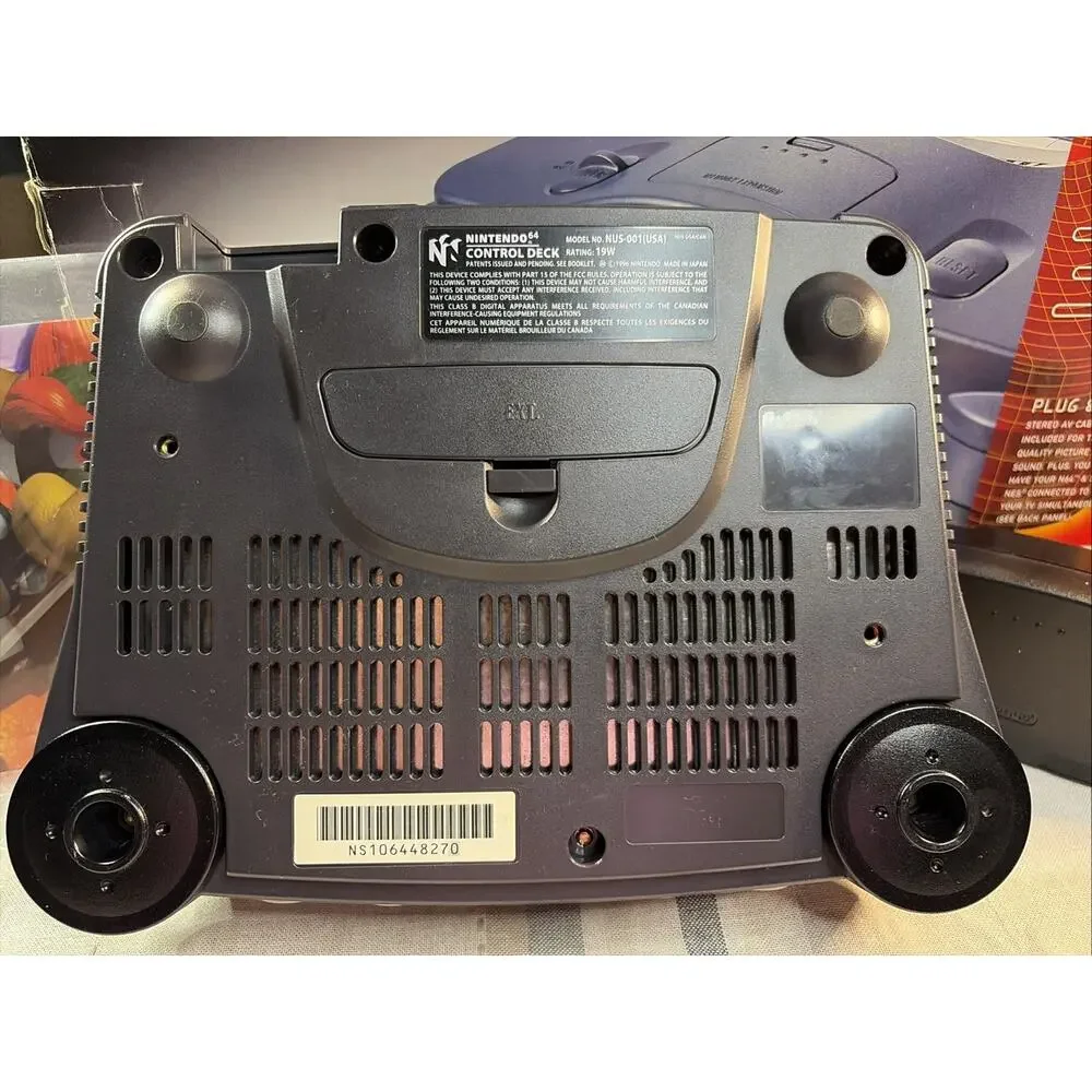 Nintendo 64 System N64 Console OEM CIB T&W W/Collectors Protective Cover CLEAN